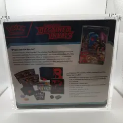 Pokemon TCG Destined Rivals ETB Factory Sealed with Magnetic Display Case New - Image 3