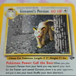Pokemon TCG Giovanni's Persian Gym Challenge Holo Rare 8/132 60HP Wizards 2000 - Image 2
