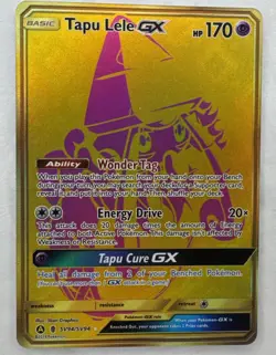 Pokemon TCG Tapu Lele GX Hidden Fates SV94/SV94 Holo Secret Rare NM - Image 1