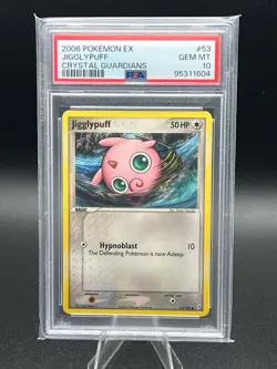 2006 Pokemon EX Crystal Guardians Jigglypuff #53 PSA 10 Gem Mint - Image 1