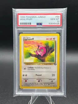 1999 Pokemon Jungle Unlimited Jigglypuff #54 PSA 10 Gem Mint - Image 1
