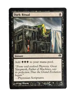 MTG Dark Ritual HP Heavy Play Phyrexia vs Coalition [1137] - Image 1