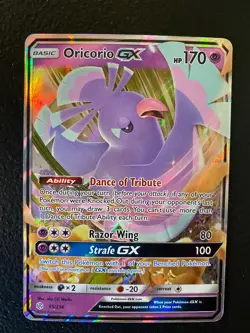 2019 Pokemon, Cosmic Eclipse, #95/236 Oricorio GX, Holo Ultra Rare - Image 1