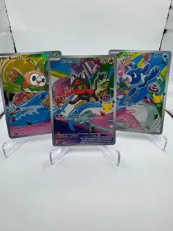 Pokemon TCG First Partner Illustration Collection Series 7th Gen Complete Set A - Image 1