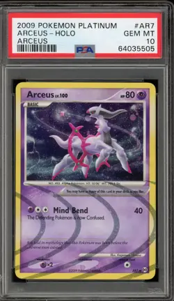 Pokemon Arceus Platinum Arceus Holo Rare #AR7 PSA 10 Gem Mint - Image 1