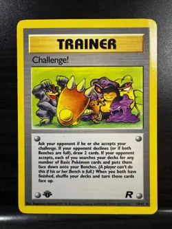 Pokemon TCG | Challenge! - 74/82 | Team Rocket - 1st Edition Trainer | NM - Image 1
