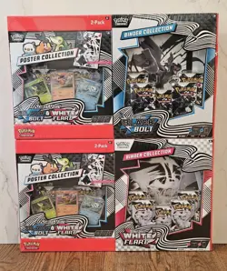 Pokemon Black Bolt White Flare Binder + Poster Collection 2-Pack Sealed IN HAND - Image 1