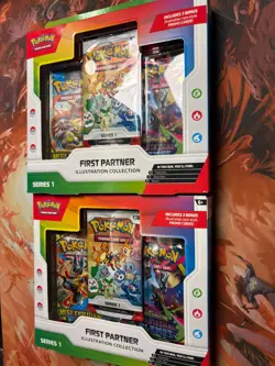x2 Pokemon First Partner Illustration Collection Series 1 Boxes - Set Of Two - Image 2