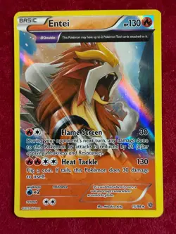 Pokemon TCG Entei Holo 15/98, Ancient Origins (LP) - Image 1
