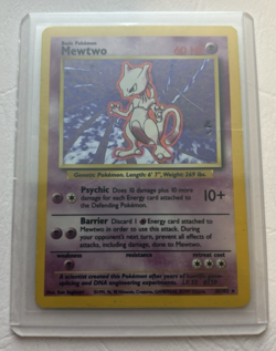 Mewtwo Holo Rare 1999 10/102 Base Set Unlimited Pokemon TCG - Image 1