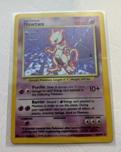 Mewtwo Holo Rare 1999 10/102 Base Set Unlimited Pokemon TCG - Image 4
