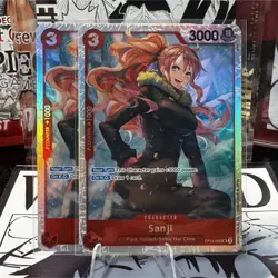 Bandai One Piece Card Game OP10 Sanji OP10-005 Holo English 2 Cards - Image 1