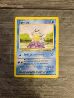 Squirtle Base Set Pokemon Card -63/102 - Image 1