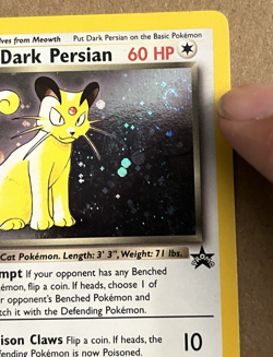 Dark Persian Nintendo Power Black Star Promo Card Near Mint HoloFoil Holo Swirl - Image 3