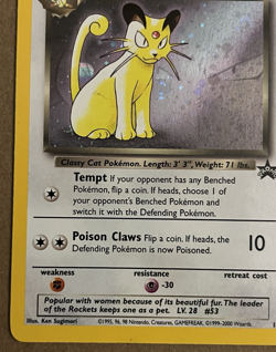 Dark Persian Nintendo Power Black Star Promo Card Near Mint HoloFoil Holo Swirl - Image 5