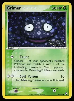 Grimer 56/109 Common Reverse Holo Stamped Team Rocket Returns Pokemon Card - Image 1