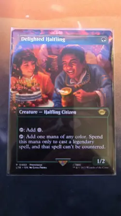MTG Delighted Halfling The Lord of the Rings: Tales of Middle-earth 402 NON-Foil - Image 1