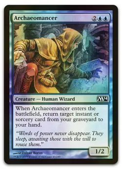 Archaeomancer #43 (Foil) (NM) Magic 2014 M14 Magic MTG - Image 1