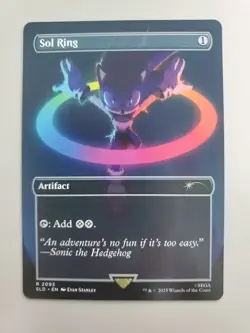 MTG Sol Ring (2093) Secret Lair Drop Sonic Borderless Rare - Image 1