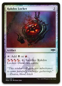 Rakdos Locket #237 (Foil) (NM) Ravnica Allegiance RNA Magic MTG - Image 1