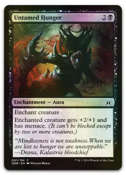 Untamed Hunger #91 (Foil) (NM) Oath of the Gatewatch OGW Magic MTG - Image 1