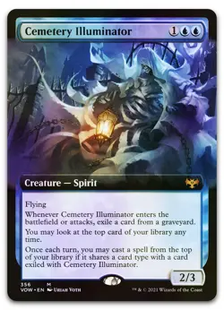 Cemetery Illuminator (Extended Art) #356 (Foil) (NM) Crimson Vow VOW Magic MTG - Image 1
