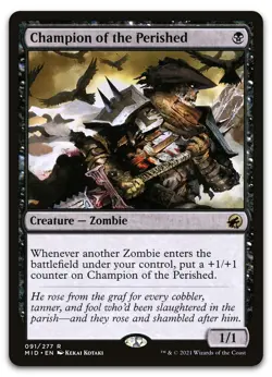 Champion of the Perished #91 (NM) Midnight Hunt MID Magic MTG - Image 1