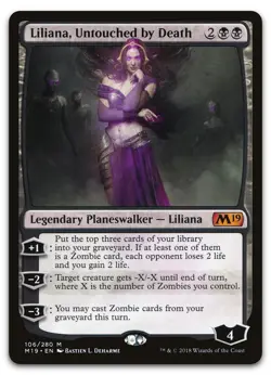 Liliana, Untouched by Death #106 (NM) Core Set 2019 M19 Magic MTG - Image 1