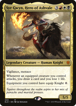 Syr Gwyn, Hero of Ashvale #330 (Foil) (MP) Throne of Eldraine ELD Magic MTG - Image 1