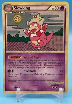 Slowking Holo Rare HGSS HeartGold SoulSilver Pokemon TCG 12/123 - Image 1