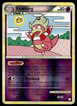 Pokemon TCG HeartGold SoulSilver #12/123 Slowking (Reverse) HP - Image 1
