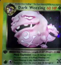 Pokemon Dark Weezing Team Rocket 1st Edition 14/82 Holo Rare 2000 PSA 8 - Image 3