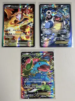 Pokemon Charizard EX Blastoise EX Venusaur EX XY121 / XY122 / XY123 Bundle - Image 1