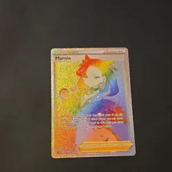 Pokemon Marnie 208/202 Swsh01 Sword & Shield Secret Rare Full Art Holo Trainer - Image 3