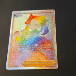Pokemon Marnie 208/202 Swsh01 Sword & Shield Secret Rare Full Art Holo Trainer - Image 5