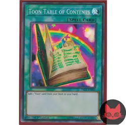 Yugioh Toon Table of Contents DASA-EN043 Super Rare 1st Edition NM - Image 1