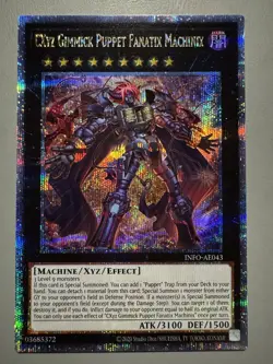YUGIOH CXYZ GIMMICK PUPPET FANATIX MACHINX ASIA ENGLISH INFO 25TH FOIL QCSR - Image 1
