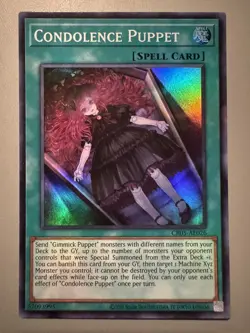 YUGIOH CONDOLENCE PUPPET ASIA ENGLISH EDITION CR05-AE026 SUPER RARE - Image 1