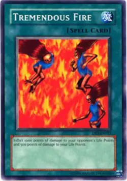 1x (HP) Tremendous Fire - DB2-EN053 - Common - Unlimited Edition YuGiOh - Image 1