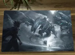 YuGiOh Blue-Eyes Ultimate Dragon Playmat TCG CCG Trading Card Game Mat Table Pad - Image 1