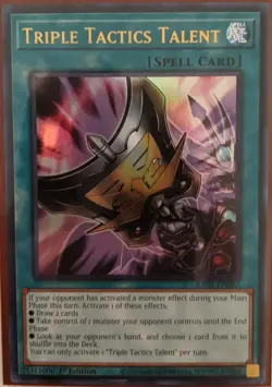 YuGiOh Triple Tactics Talent Ultra Rare 1st Edition RA01-EN063 - Image 1