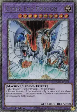 Yugioh Cyber End Dragon RA03-EN156 - Platinum Secret Rare - Image 1