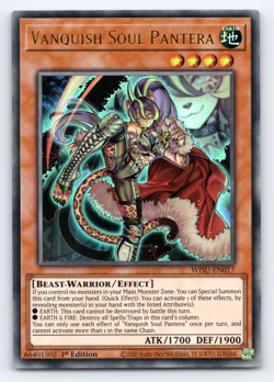 Vanquish Soul Pantera - WISU-EN017 - Ultra Rare - 1st Edition - Yugioh - Image 1