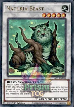 Naturia Beast (Duel Terminal) 1st Ed HAC1-EN120 Yu-Gi-Oh - Image 1