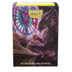 Dragon Shield 100 Standard Card Sleeves Art Matte Valentine's Day Dragons 2022 - Image 1