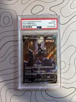 Pokemon Card Umbreon V Evolving Skies Full Alt Art #189 PSA 10 Gem Mint Fresh - Image 1
