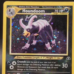 Houndoom 4/75 Neo Discovery Holo Pokemon Card - 😳 Full Swirl - Image 1
