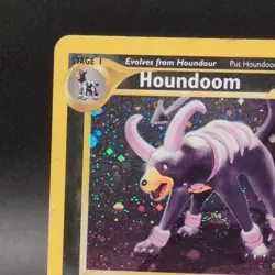 Houndoom 4/75 Neo Discovery Holo Pokemon Card - 😳 Full Swirl - Image 2