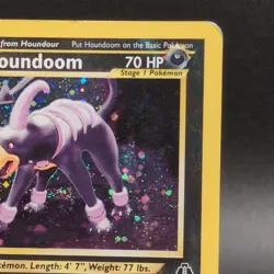 Houndoom 4/75 Neo Discovery Holo Pokemon Card - 😳 Full Swirl - Image 3