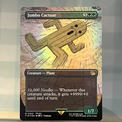 Jumbo Cactuar (Borderless) Final Fantasy Foil - Image 1